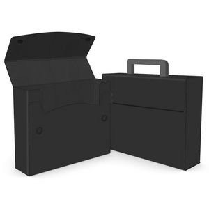 Medium Portfolio Briefcase Style w/ Snaps or Velcro? (12.25"x9.5"x3")