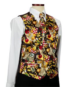 Men's Custom Wet Dyed Silk Vest (S-3XL)