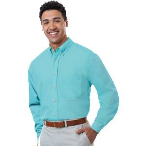Men's Long Sleeve Superblendâ„¢ Poplin Shirt w/Patch Pocket