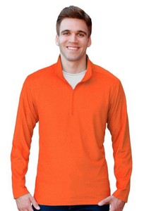 Men's Solid Zip Pullover Shirt