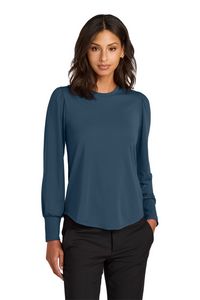 Mercer+Mettle Women's Stretch Jersey Long Sleeve Blouson Top