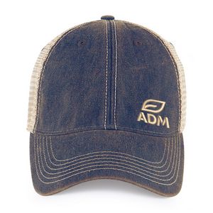 Merrimack Hat Co.® Austin Vintage Trucker - Navy-Tan
