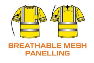 Mesh Panel Class 3 T-Shirt