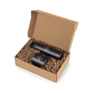 MiiRÂ® Wide Mouth Bottle & Camp Cup Gift Set - Black Powder