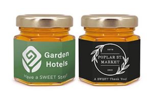 Mini Honey Jar w/Full Color Wrap