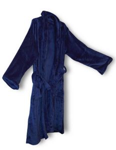 Mink Touch Luxury Robe - Navy