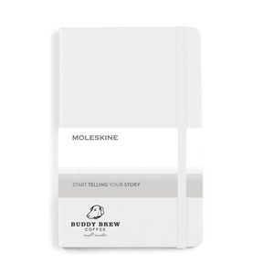 MoleskineÂ® Hard Cover Ruled Medium Notebook - White