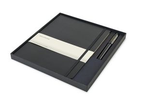 MoleskineÂ® X-Large Notebook and Kaweco Pen Gift Set - Black