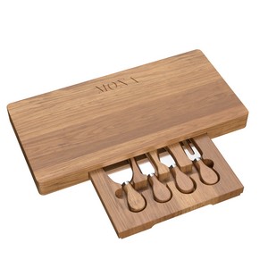 Monroe Cutting Board And Cheese Knife Set