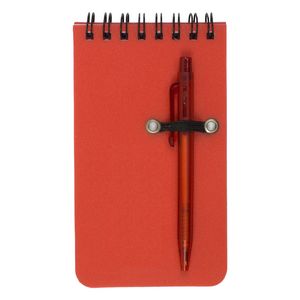 "Monterey" Pocket Sized Spiral Jotter Notepad Notebook w/Pen (Overseas)