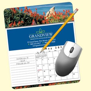 MousePaperÂ® Calendar 12 Month 7.25"x8.5" Paper Mouse Pad