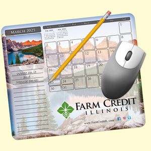 MousePaperÂ® Calendar 18 Month 7.25"x8.5" Paper Mouse Pad
