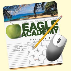 MousePaperÂ® Calendar 24 Month 7.25"x8.5" Paper Mouse Pad