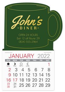 Mug Shape Easy Stick Calendar