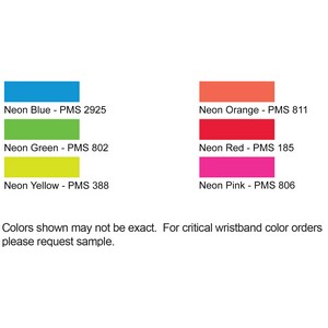Multi-Tab Vinyl Wristband with 5 Tabs