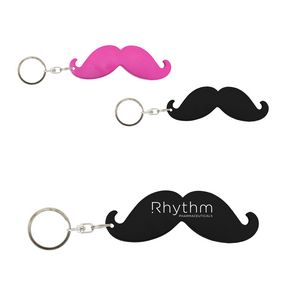 Mustache Bottle Opener Keychain