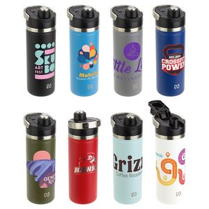 NAYADÂ® Traveler 18 oz Stainless Double-wall Bottle with Twist-Top Spout