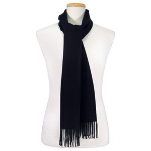 Navy Blue 100% Alpaca Scarf - 11" x 70"