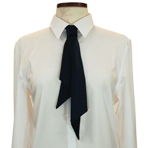 Navy Blue Beckett Tone-on-Tone Ladies Ascot