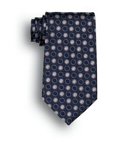 Navy Blue Ellison Bay Woven Polyester Tie