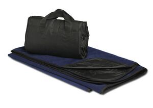 Navy Blue Fleece Explorer Picnic Blanket