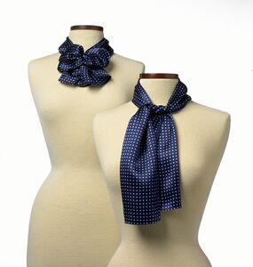 Navy Blue Newport Silk Scarf - 8"x45"