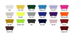 Non-Printed 60"R Spandex Stretch Tablecloth