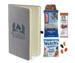 Notebook with Healthy Snacks