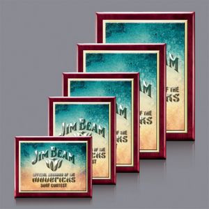 Oakleigh VividPrintâ„¢ 3D Plaque - Rosewood/White