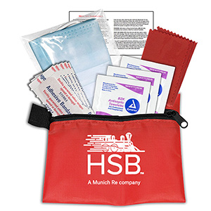 "Oberon" 11 Pcs Antiseptic and Protective First Aid Kit in Zipper Pouch