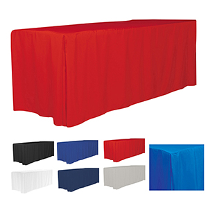 "Omaha 6" 4-Sided Fitted Style Table Cover (Blank)