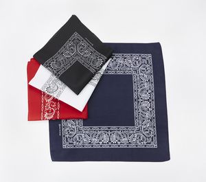 Open Center Paisley Print Bandanna