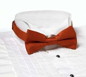 Orange Banded Bow Tie