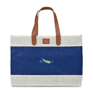 Out of the WoodsÂ® Jute Market Tote - Navy Blue