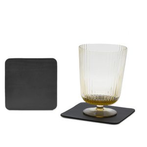 Outpost leather square coasters