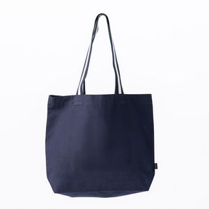 Oversized Deluxe Canvas Tote Bag with Striped Handles