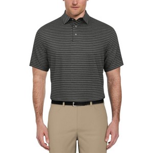 PGA Tour Heather Feeder Stripe Men's Polo
