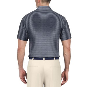 PGA Tour Heather Feeder Stripe Men's Polo