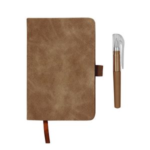 PU Pocket Notebook Journal With Pen