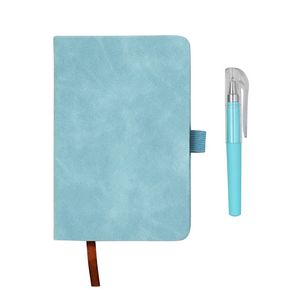 PU Pocket Notebook Journal With Pen