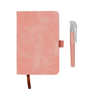 PU Pocket Notebook Journal With Pen