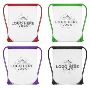 PVC Clear Drawstring Bag