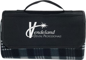 Padded Water-Resistant Fleece Picnic Blanket