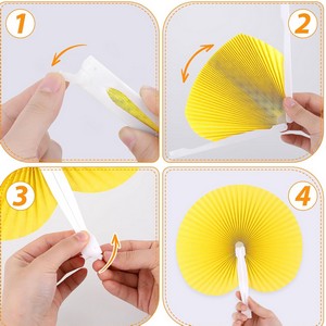 Paper Rainbow Folding Fan