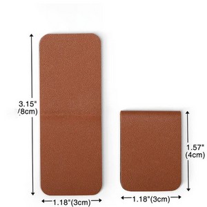 Personalized Magnetic PU Leather Bookmark
