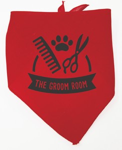 Personalized Small Red Triangle Pet Bandana