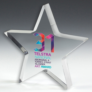 PhotoImageÂ® 4-Color Process Star Paperweight (5"x 5"x 3/4")