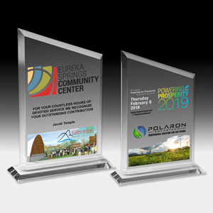 PhotoImageÂ® Peak Billboard Award w/4-Color Process (5 1/2"x 8 3/4"x 3/8")