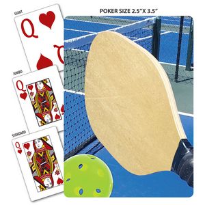 Pickleball Theme Poker Size Playing Cards