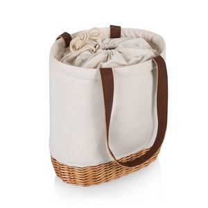 Pico Willow and Canvas Lunch Basket